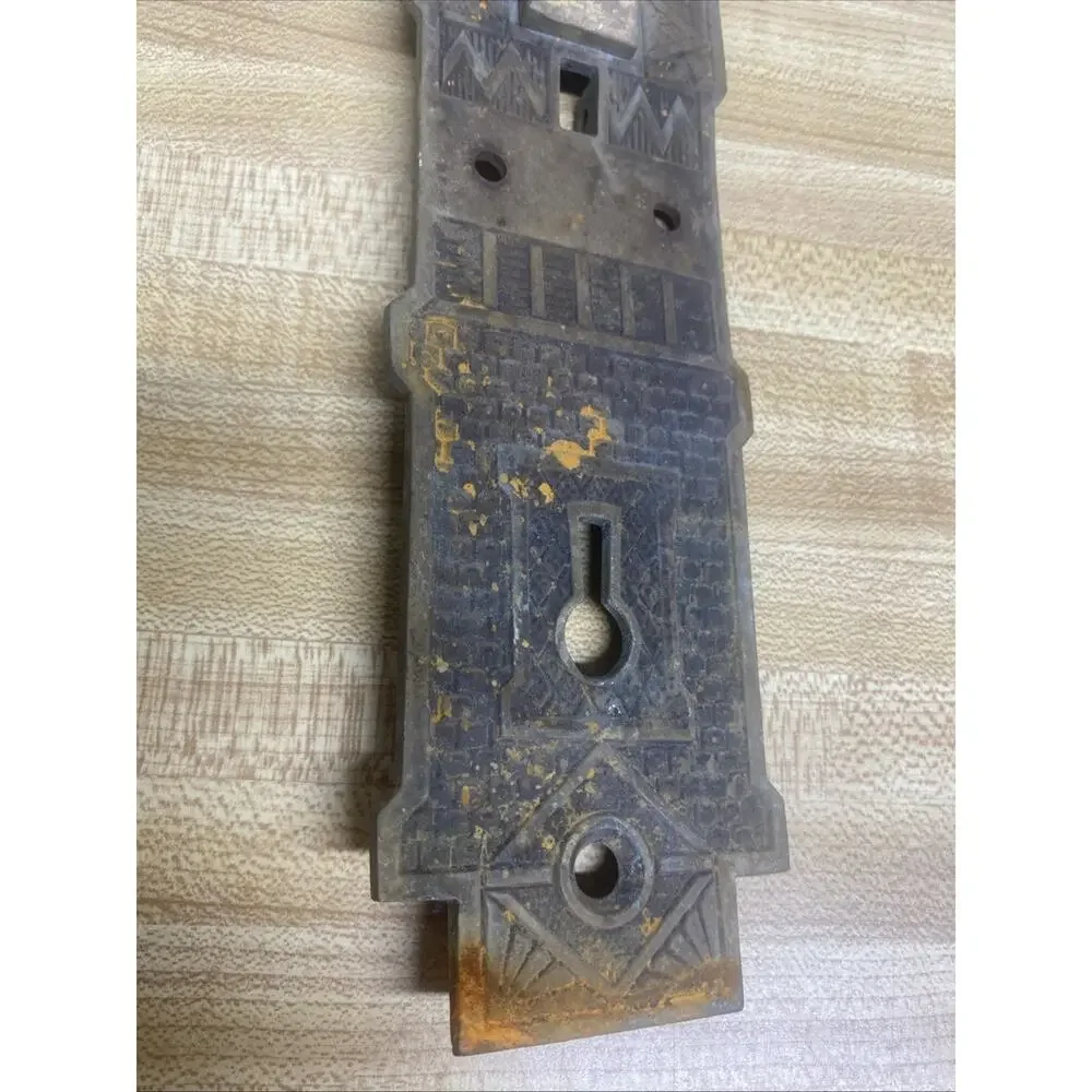 Antique Bronze (? Iron) Aesthetic 12.375 in. Door Pull Intricate Ornate Design